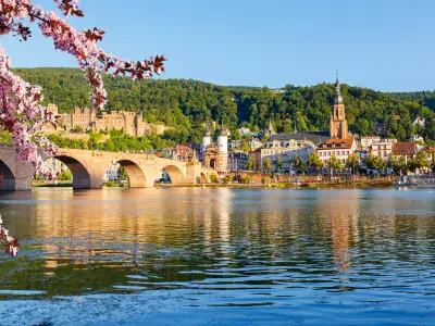 View on Heidelberg at spring, Germany